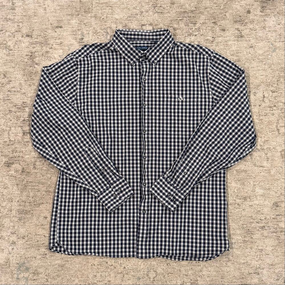 Fish Hippie Button Down Shirt Size XL